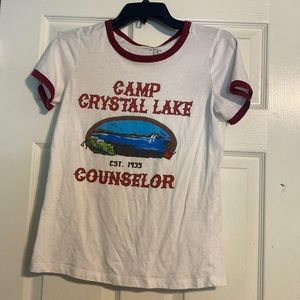 White camp crystal lake shirt